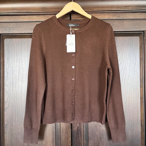 Trendy Queen Sweaters - TRENDY QUEEN Cardigan Sweater Womens S - Brown Buttons Closet Staple Work NWT